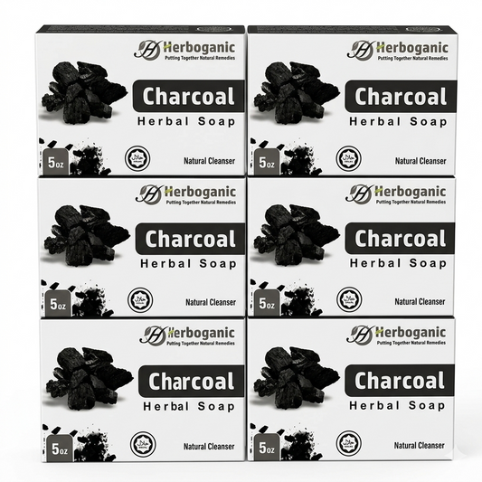 Charcoal Herbal Soap - Pack of 6