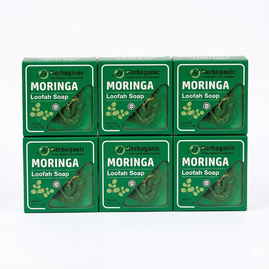 Moringa Loofah Soap - Pack of 6