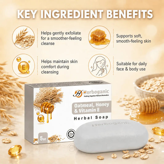 Oatmeal, Honey & Vitamin E Herbal Soap