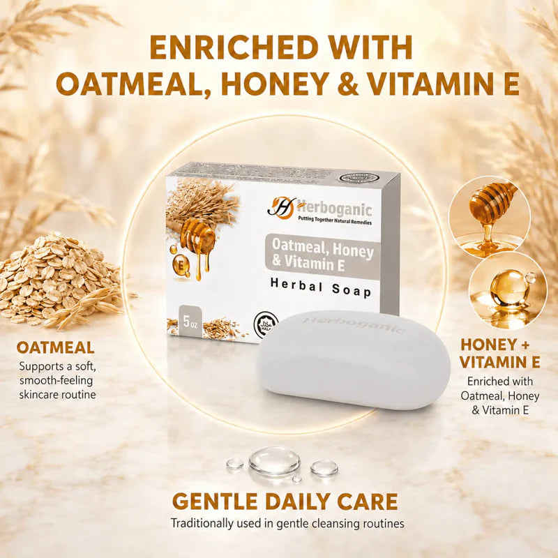 Oatmeal, Honey & Vitamin E Herbal Soap