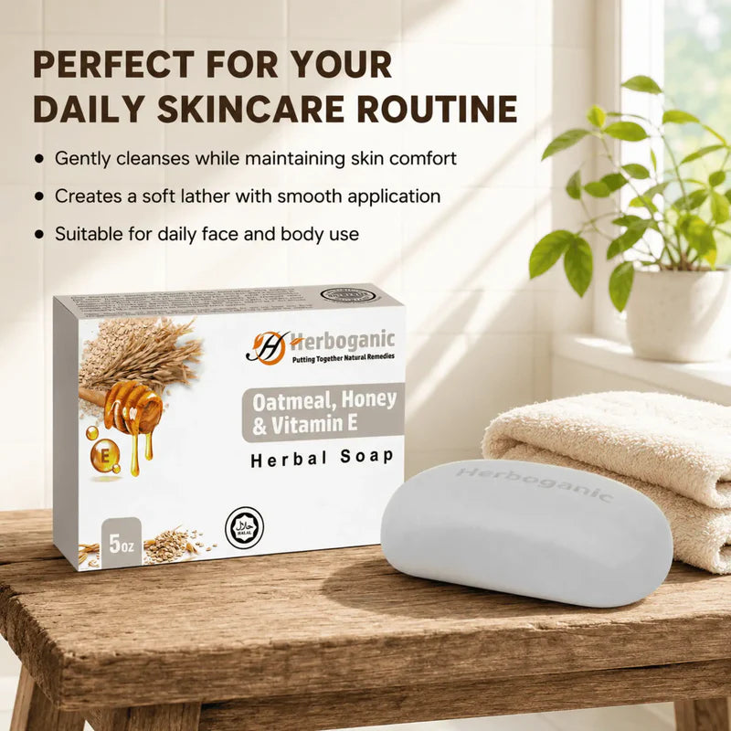 Oatmeal, Honey & Vitamin E Herbal Soap