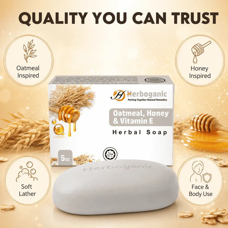 Oatmeal, Honey & Vitamin E Herbal Soap