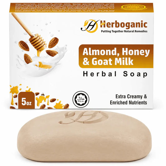 Almond, Honey & Goat Milk Herbal Soap