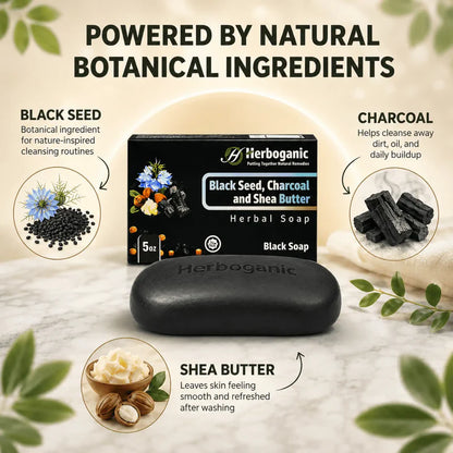 Black Seed, Charcoal & Shea Butter Herbal Soap