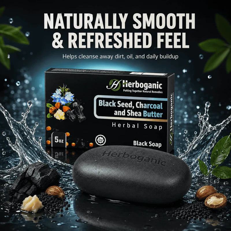 Black Seed, Charcoal & Shea Butter Herbal Soap