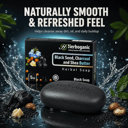 Black Seed, Charcoal & Shea Butter Herbal Soap