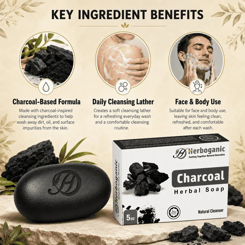 Charcoal Herbal Soap