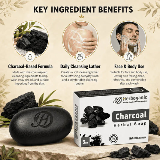 Charcoal Herbal Soap