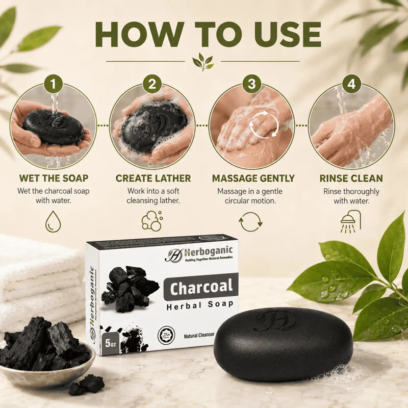 Charcoal Herbal Soap