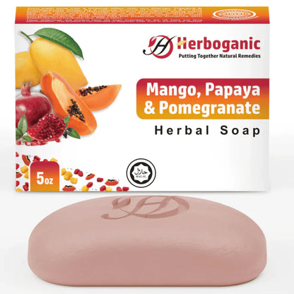 Mango, Papaya & Pomegranate Herbal Soap