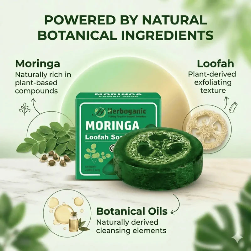 Moringa Loofah Soap