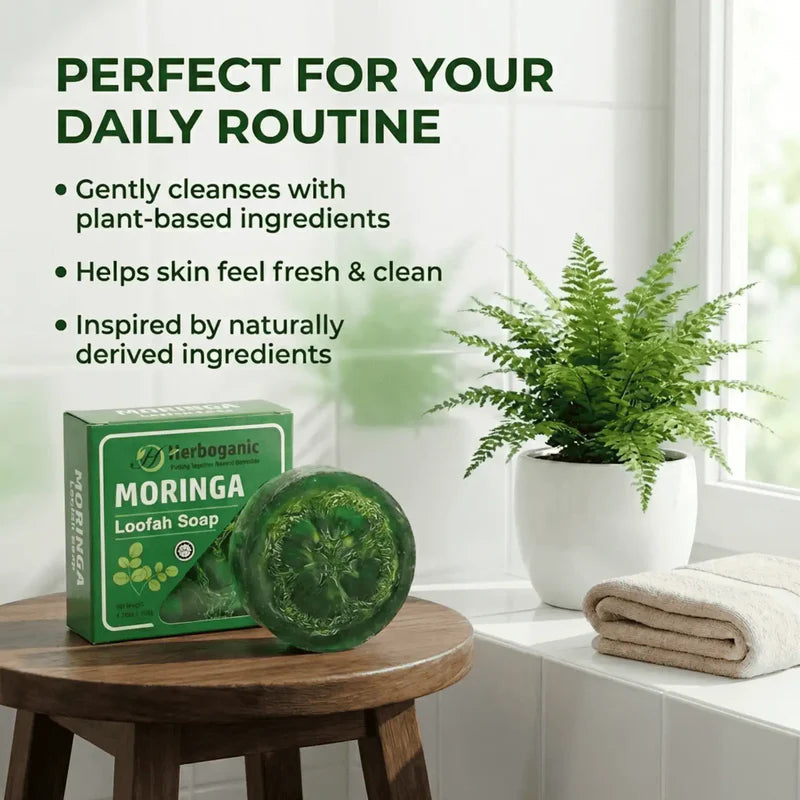 Moringa Loofah Soap