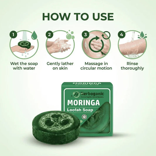 Moringa Loofah Soap