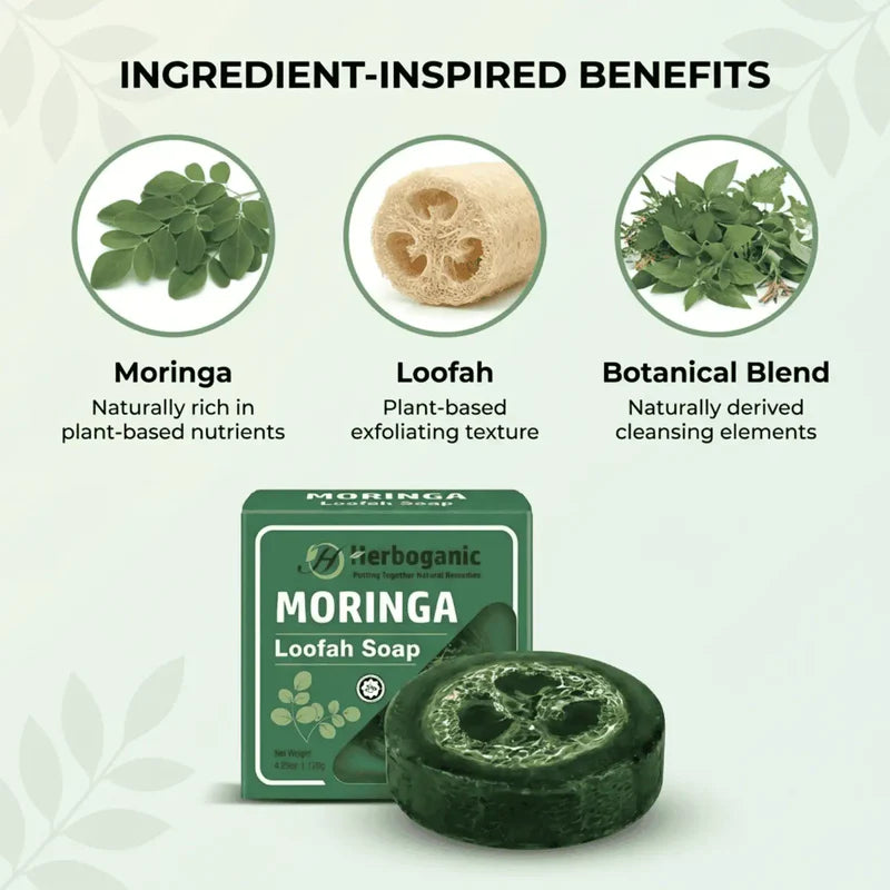 Moringa Loofah Soap