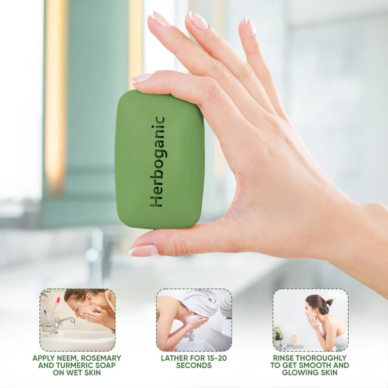 Neem, Rosemary & Turmeric Herbal Soap