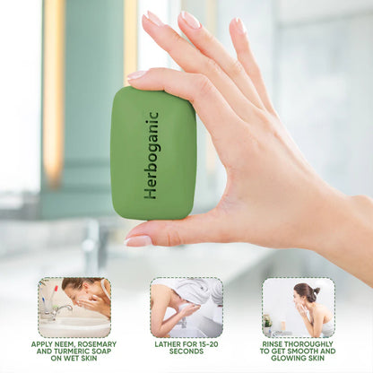 Neem, Rosemary & Turmeric Herbal Soap