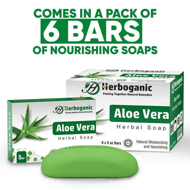 Aloevera Herbal Soap - Pack of 6