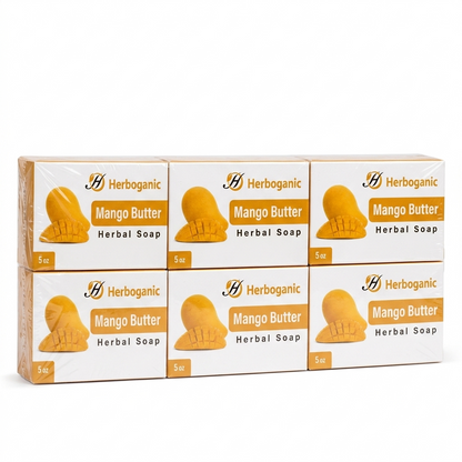 Mango Butter Herbal Soap - Pack of 6