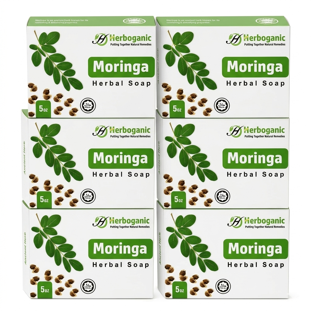 Moringa Herbal Soap - Pack of 6