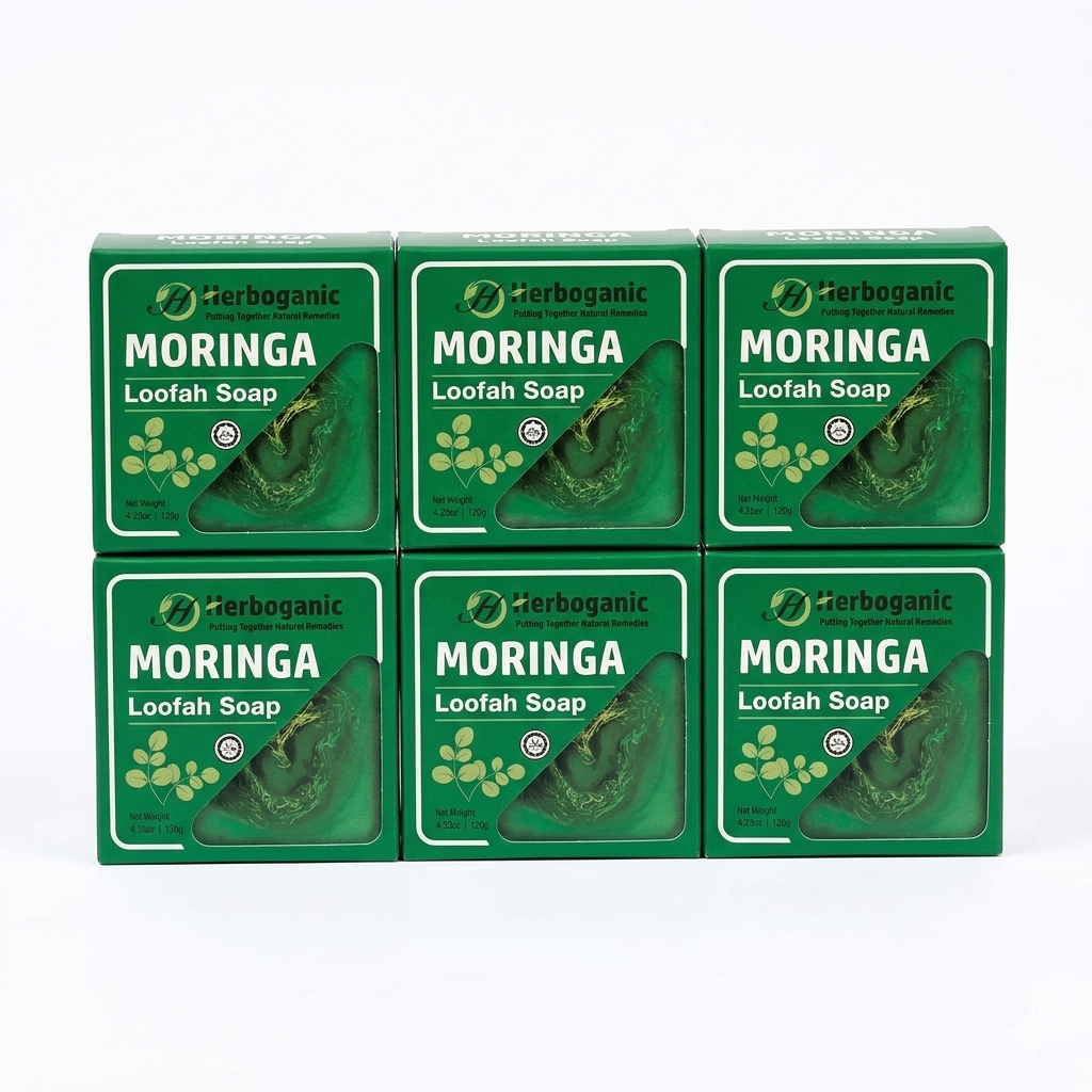 Moringa Loofah Soap - Pack of 6