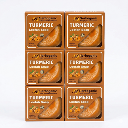 Turmeric Loofah Soap - Pack of 6